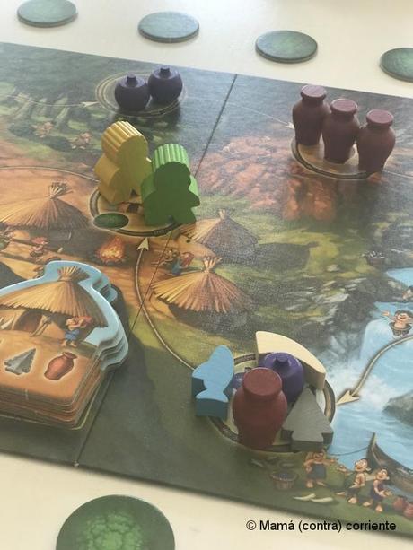 Stone Age Junior: fantástico juego de mesa para niños de Devir Stone Age Junior (detalle del tablero)