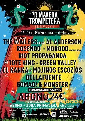 Primavera Trompetera 2018: Rosendo, The Original Wailers, Morodo, Riot Propaganda, Tote King, Green Valley, El Kanka...