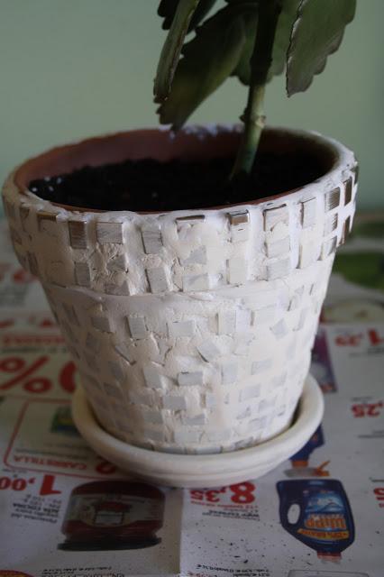 Diy: decorar una maceta con aguaplast