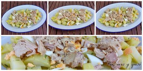 Papas aliñás Papas aliñás