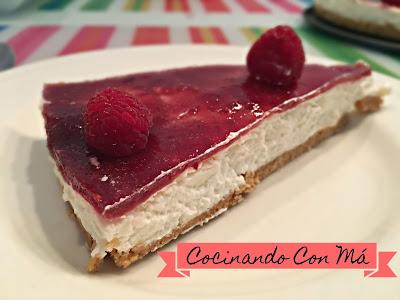 Tarta de Queso con Frambuesa