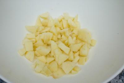 Ensalada de lentejas con pimiento y manzana