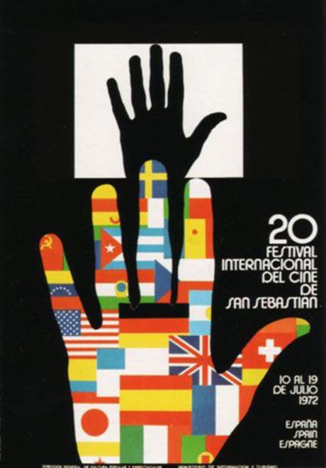 diseño gráfico carteles festival de cine de san sebastian 1972