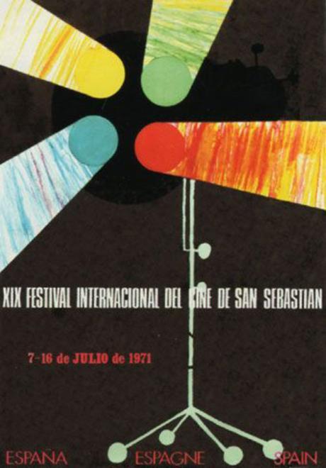 diseño gráfico carteles festival de cine de san sebastian 1971