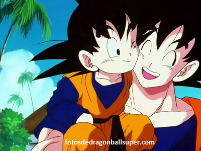 fotos de goku y goten amor