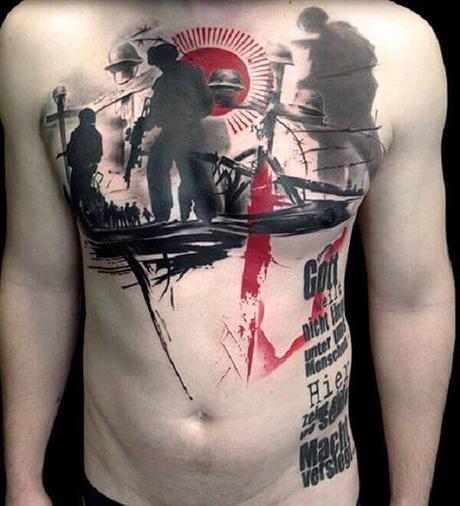 40 impresionantes tatuajes tematicos de guerra parte 2