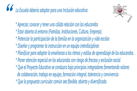 Perfil de un docente inclusivo.