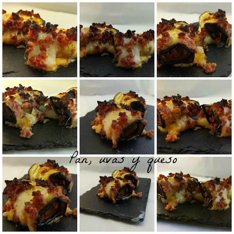 Rollitos de berenjena rellenos (tradicional o Thermomix)