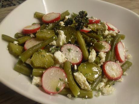 Ensalada de judías verdes con feta