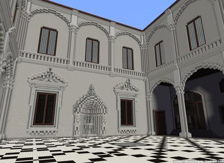 Réplica Minecraft del Palacio de Saldañuela, Sarracín, Burgos, España.