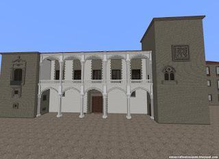 Réplica Minecraft del Palacio de Saldañuela, Sarracín, Burgos, España.