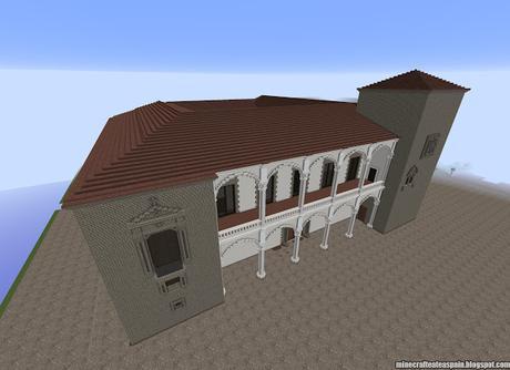 Réplica Minecraft del Palacio de Saldañuela, Sarracín, Burgos, España.