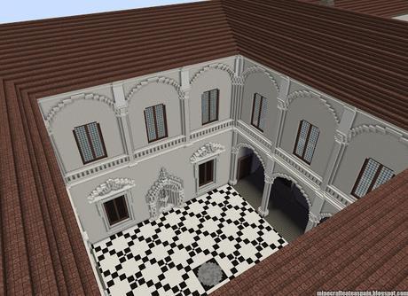 Réplica Minecraft del Palacio de Saldañuela, Sarracín, Burgos, España.