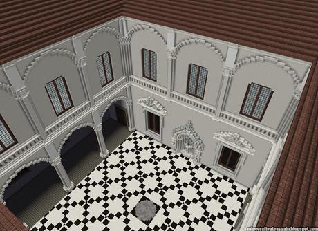 Réplica Minecraft del Palacio de Saldañuela, Sarracín, Burgos, España.