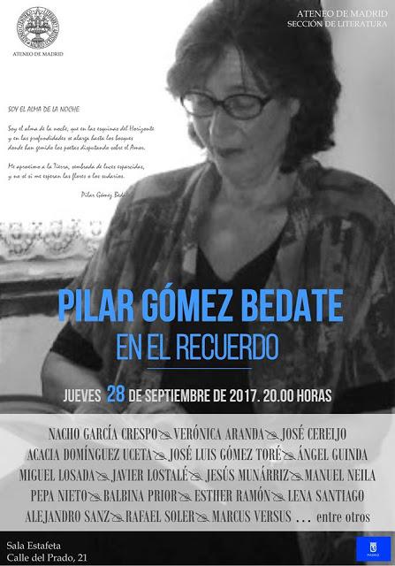 Homenaje a Pilar Gómez Bedate en el Ateneo de Madrid
