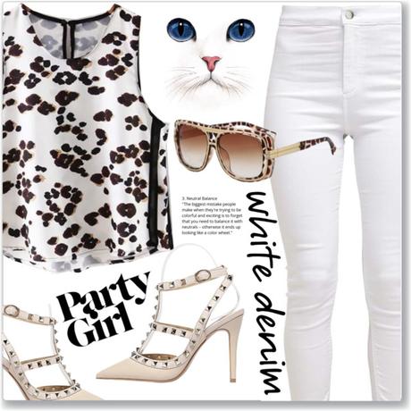 Work Wear :: Leopard Print Round Neck Tank Top