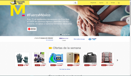MercadoLibre donará el 100% de sus ganancias del día de hoy para los damnificados #FuerzaMéxico