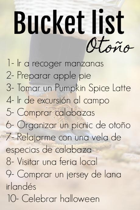 Bucket list de otoño Bucket list de otoño