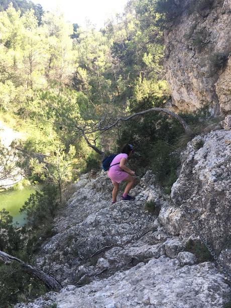 senderismo, haz deporte, trekking, salida en familia, salida al campo, Els canalons, racó de sant bonaventrua, alcoy, salt, via verde, puente de las 7 lunas, barrio de batoy, casas del salt, río polop, paso de la muerte, 