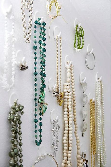 Decoración. Muchas ideas originales y divertidas para organizar joyas y bisutería.