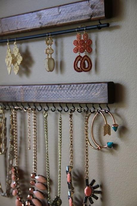 Decoración. Muchas ideas originales y divertidas para organizar joyas y bisutería.