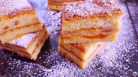 Pastel mágico de mango y chocolate blanco Pastel mágico de mango y chocolate blanco