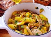 Salteado papas setas