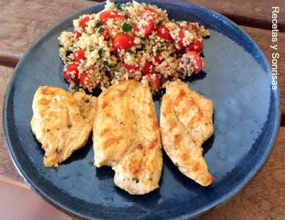 ENSALADA DE QUINOA Y PECHUGAS ESPECIADAS CON SABOR A MARRUECOS