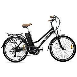 MOMA BIKES Ebike 26 Alu 7V 36V250W Lithium V-Brake Ebike 26 Alu 7V 36V250W Lithium V-Brake NEGRO
