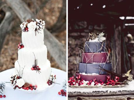 15 Tarta de Boda Invernales