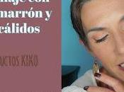 Maquillaje labial marrón ojos cálidos (productos kiko acción)