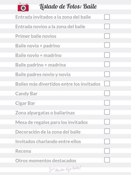 Ejemplo listado de fotos: baile