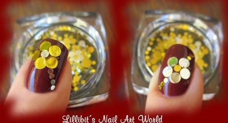 Flores con sequins de Beauty Bigbang