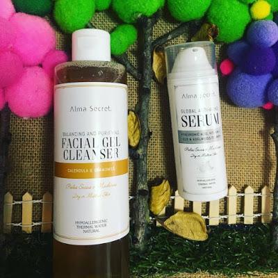 alma secret, serum antiedad, hipoalergénico, piel sensible, piel seca, piel reactiva, piel madura, antiedad, cosmética natural, serum antiedad global, gel limpiador facial, facial gel cleanser, globan antiaging serum, 