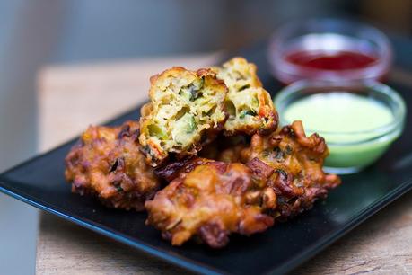 Pakoras en el restaurante Surya