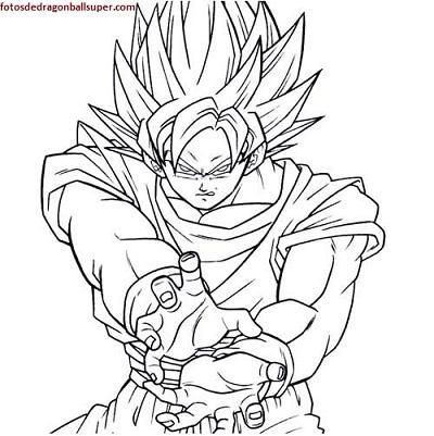 Dibujo Para Colorear De Goku
