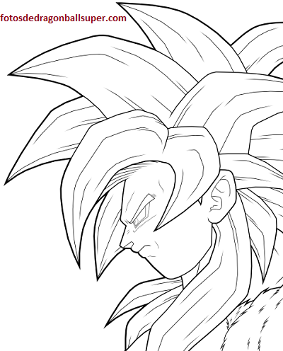 Faciles Dibujos Para Imprimir Y Colorear De Goku En Fase 4 Paperblog