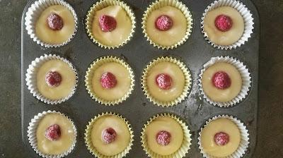 Cupcakes de frambuesa y limón Cupcakes de frambuesa y limón