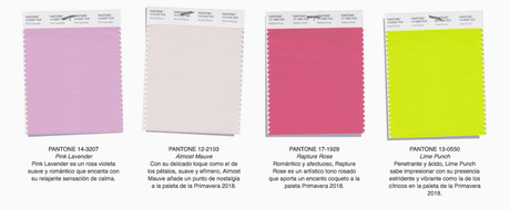 Estos son los colores PANTONE que serán tendencia en la primavera 2018