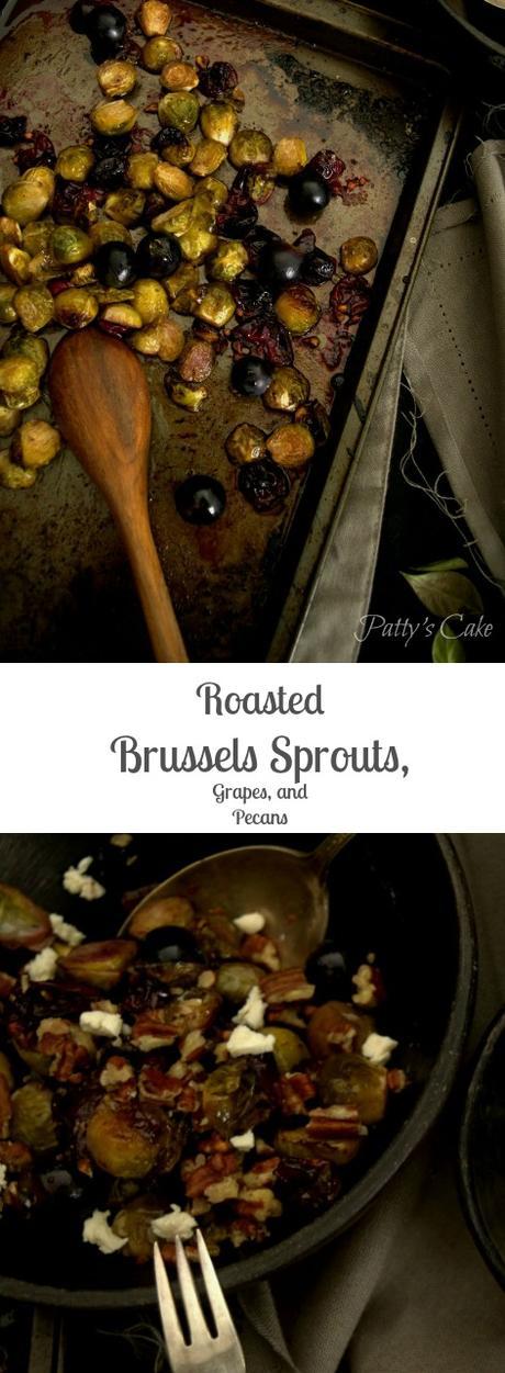 Ensalada templada de coles de Bruselas, uvas y nueces - aprendiendo a comer rico Ensalada templada de coles de Bruselas, uvas y nueces - aprendiendo a comer rico