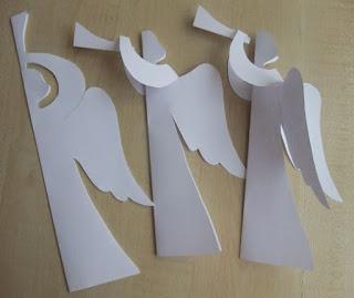 Hermosos colgantes de angelitos de papel para decorar