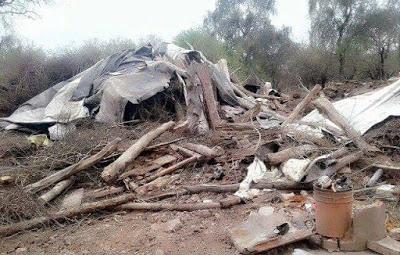 REPRIME LA POLICÍA DE SANTIAGO DEL ESTERO A COMUNIDADES ORIGINARIAS Y LES ROMPE LAS CASAS