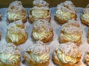 Lionesas nata montada chantilly (Pastelillos pasta Choux)