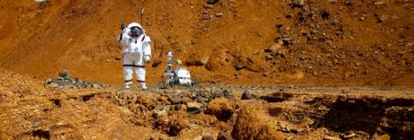 Simulacro de exploración en Marte. Riotinto (Huelva). Imagen: El Mundo.