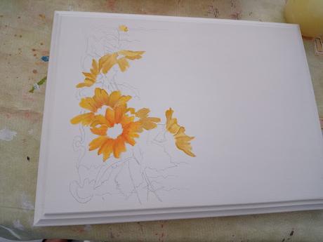 Flores y mariposas...