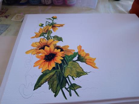 Flores y mariposas...