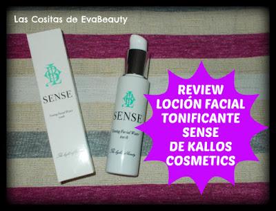Review Loción facial tonificante SENSE de KALLOS Cosmetics