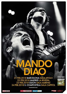 Mando Diao presentarán nuevo disco en Barcelona, Madrid, Gijón y Santiago Mando Diao presentarán nuevo disco en Barcelona, Madrid, Gijón y Santiago