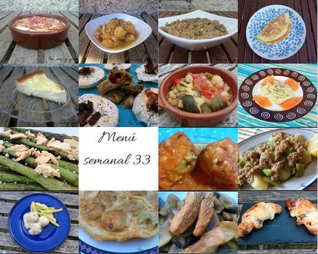 Menú semanal 33