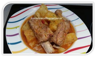 Patatas guisadas con costillas